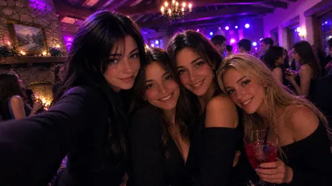 Four Women at Country Party