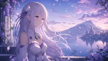 Lavender Lakeside Reverie live wallpaper