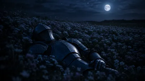 Medieval Armor in Wildflowers