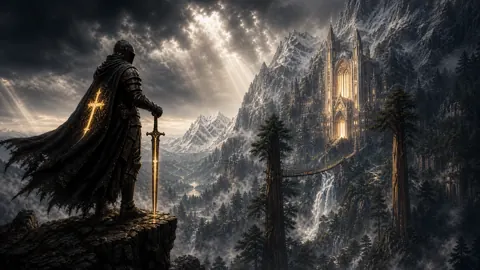 Holy Knight Over Cathedral