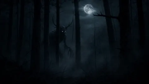 Wendigo Under Full Moon