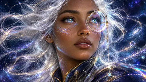 Celestial Traveler With Crystal Monocle