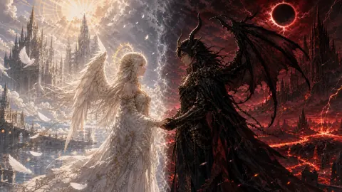 Angelic Woman and Horned Ruler