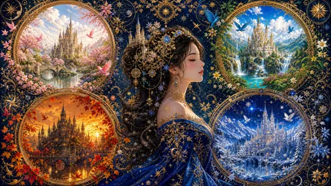 Woman With Four Seasons Portals