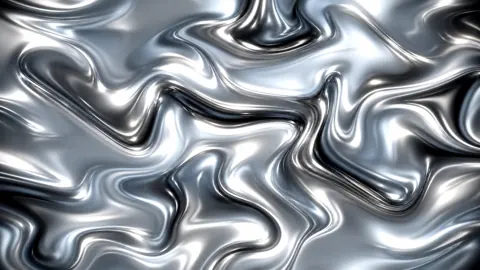 Chrome Liquid Metal Folds