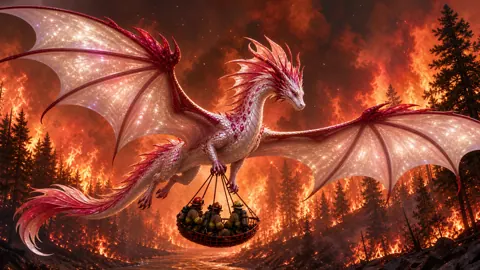 Wyvern Firefighters Over Forest