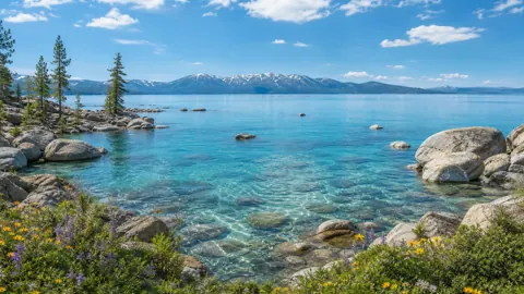 Summer Lake and Granite Boulders