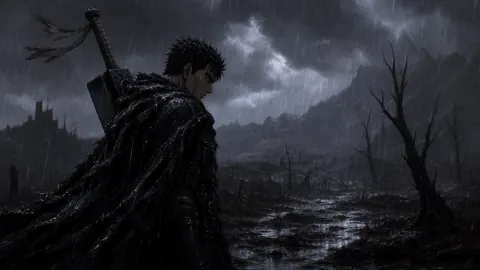 Guts In Moonlit Rain live wallpaper