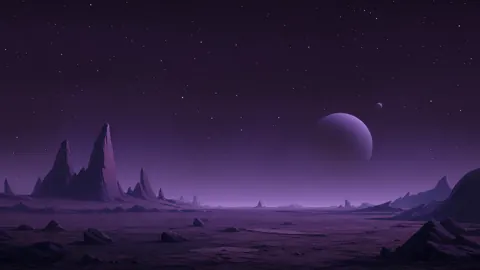 Violet Alien Plains and Planets