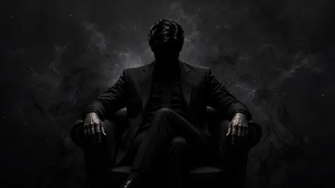 Shadowed Man in Armchair