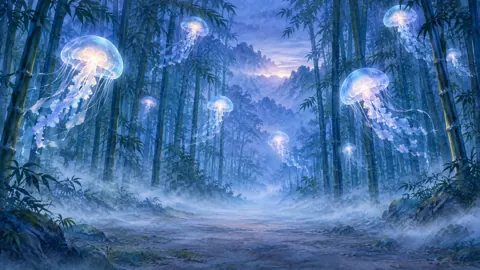 Jellyfish in Bamboo Grove