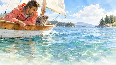 Sailor and Kitten Fishing