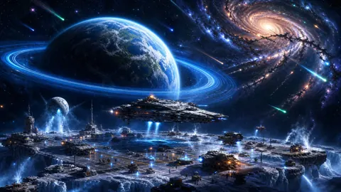 Ringed Planet Space Shipyard