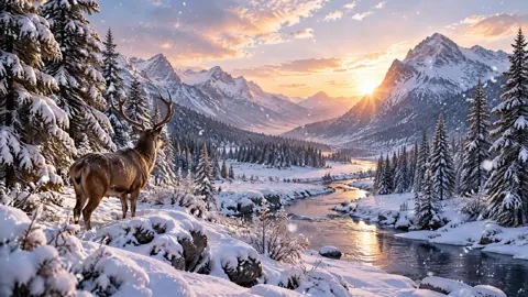 Stag Above Snowy River