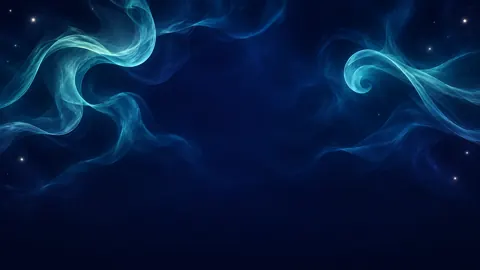 Turquoise Vapor in Space