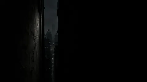 Dark Alley City Lights