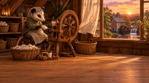 Opossum Spinning Wool in Loft