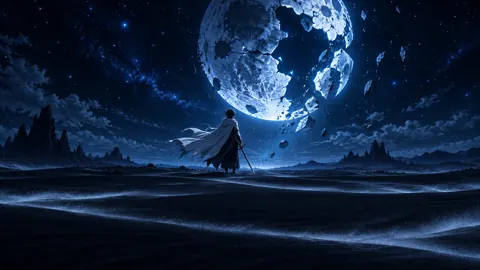 Swordsman Beneath Shattered Moon