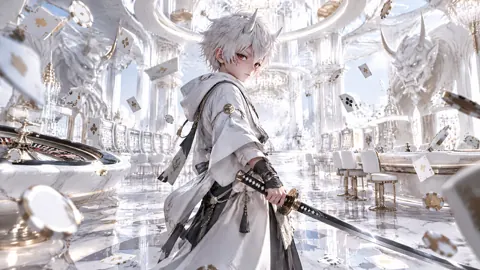 Oni Boy in White Casino