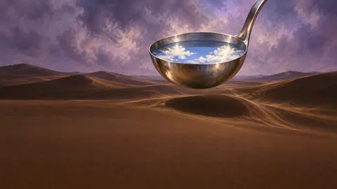 Floating Ladle Over Dunes