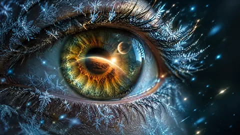 Planet Reflection in Frost Eye