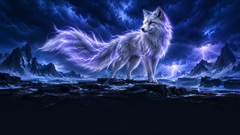 Silver Fox in Storm