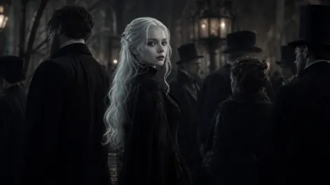 Albino Vampiress on Victorian Street