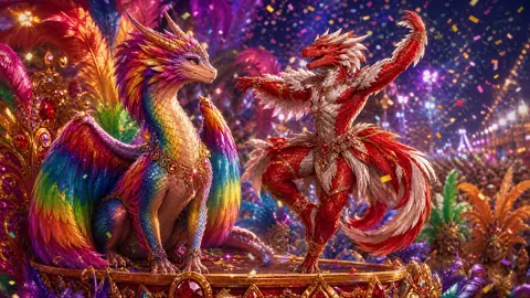 Wyvern and Dragonborn Carnival Float
