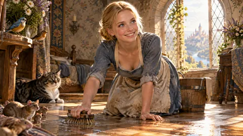 Cinderella Scrubbing Tower Floor