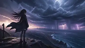 Stormwatch on Clifftop live wallpaper