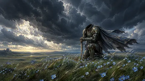Headless Armor in Wildflower Meadow