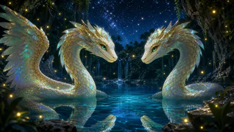 Winged Serpents in Cenote