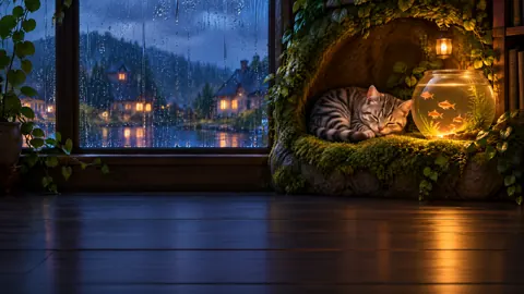 Sleeping Tabby by Fishbowl