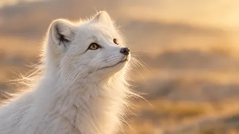 Arctic Fox in Morning Light