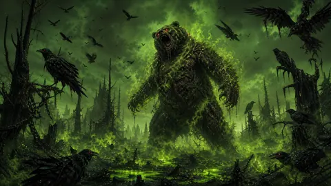 Zombified Bear in Toxic Forest