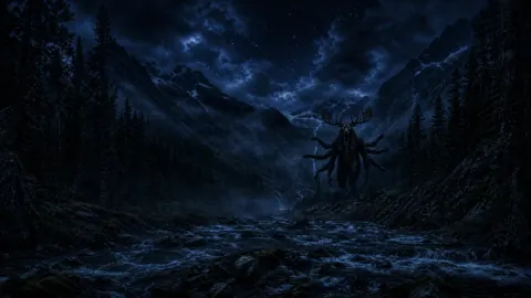 Glowing-Eyed Moose Monster Valley