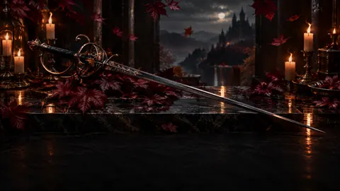 Rapier With Autumn Leaves