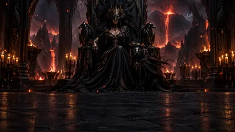 Raven Queen With Black Cat