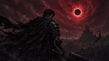 Crimson Eclipse Warrior live wallpaper