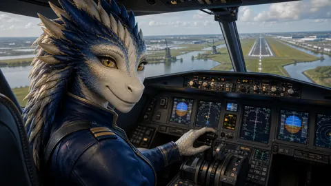 Dragonborn Pilot Landing in Netherlands