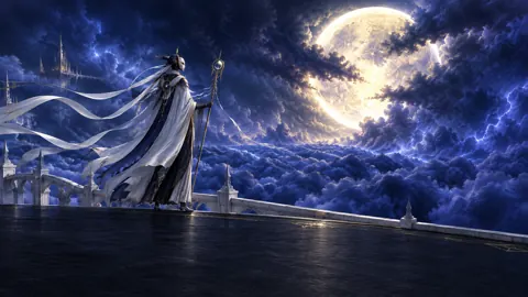 Masked Sky Guardian Moon Bridge