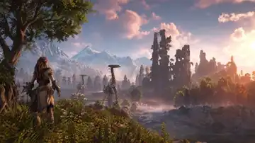 Sunset Over Ruined Valleys live wallpaper