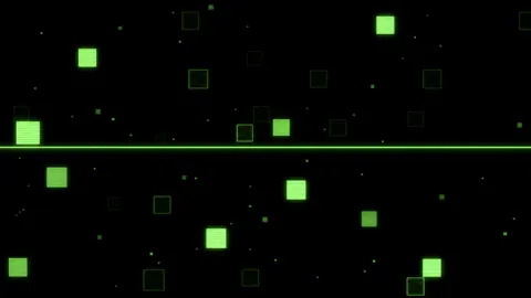 Neon Green Scanning Grid