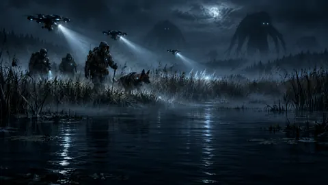 Rescue Squad in Alien Marsh