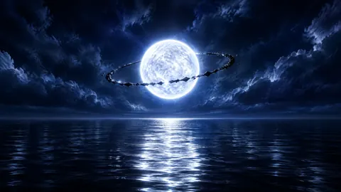 White Dwarf Above Dark Sea