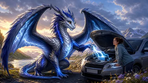 Electric Wyvern Charging Car Battery