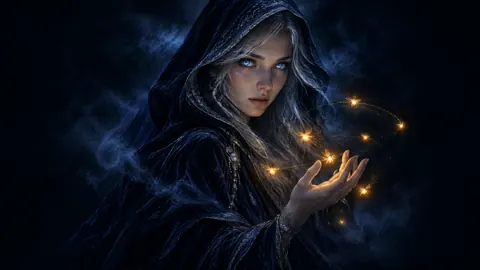 Silver-Haired Oracle With Fireflies