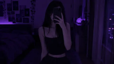 Woman Mirror Selfie Bedroom