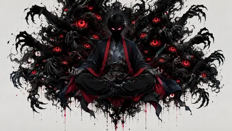 Shadow Mage With Red Eyes