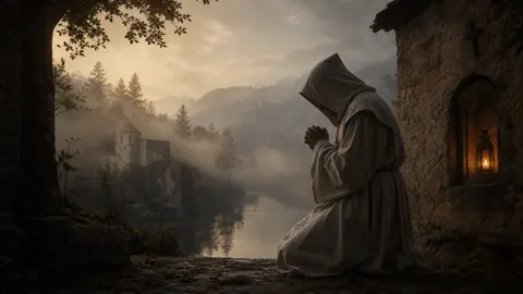 Camaldolese Monk by Chapel